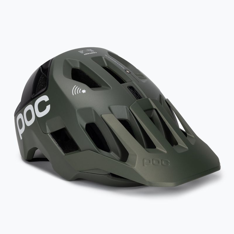Cască de bicicletă POC Kortal Race MIPS epidote green/uranium black metallic/matt