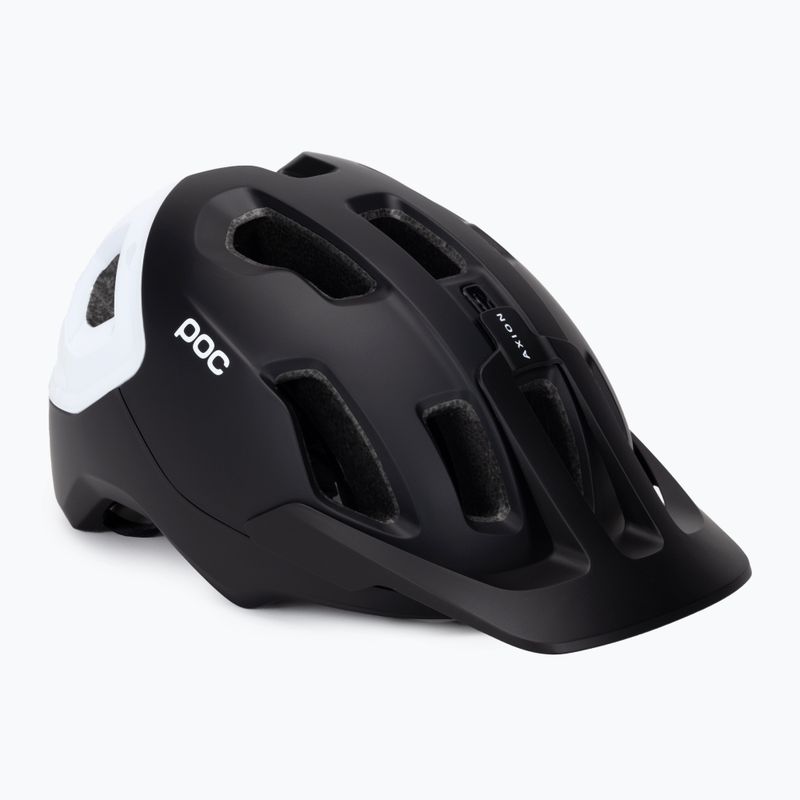 Cască de bicicletă POC Axion Race MIPS uranium black matt/hydrogen white