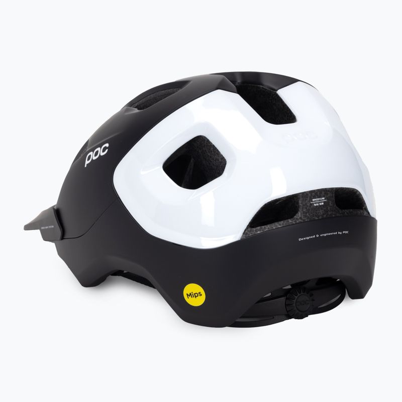 Cască de bicicletă POC Axion Race MIPS uranium black matt/hydrogen white 4
