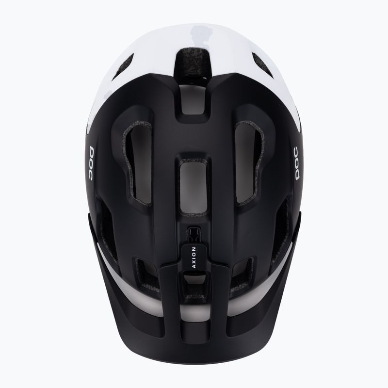 Cască de bicicletă POC Axion Race MIPS uranium black matt/hydrogen white 6