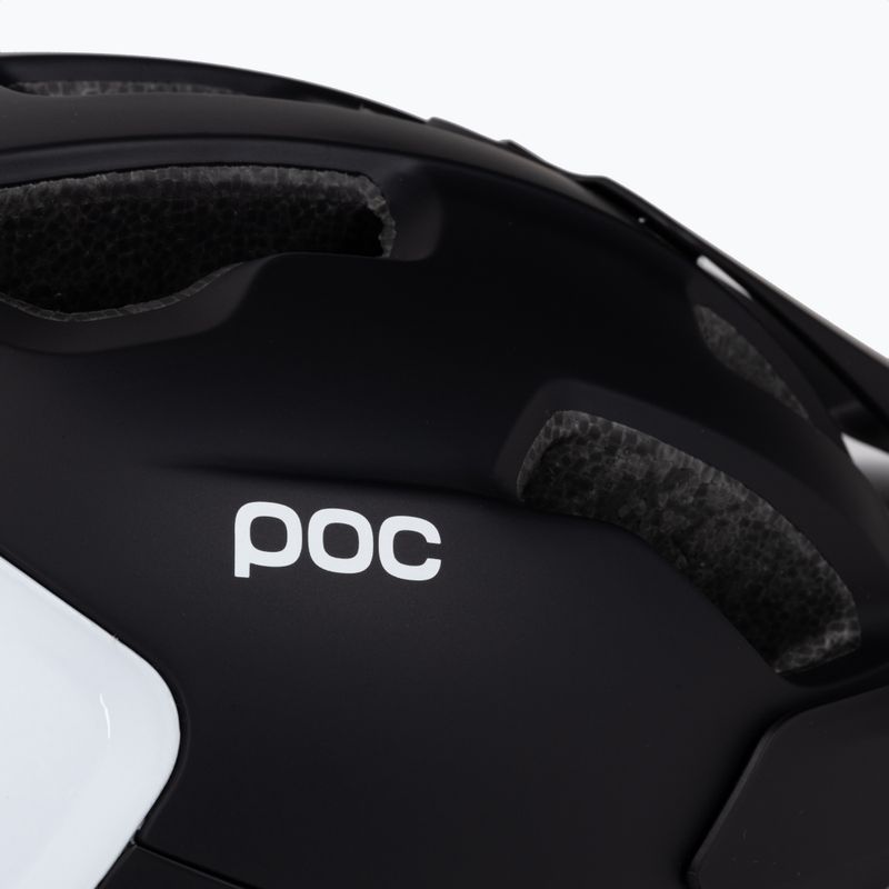 Cască de bicicletă POC Axion Race MIPS uranium black matt/hydrogen white 7