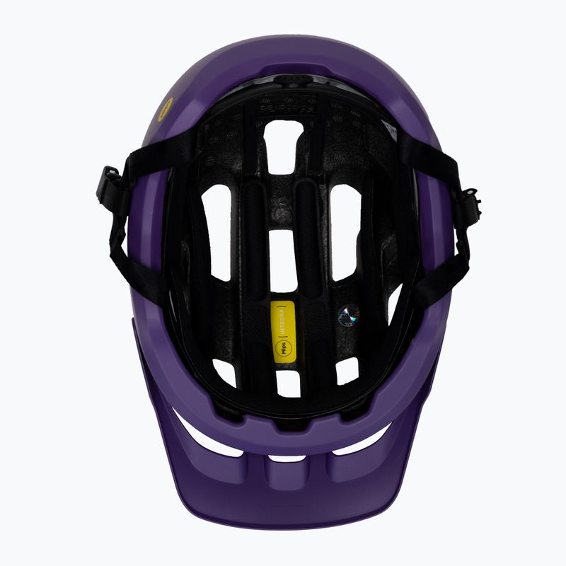 Cască de bicicletă POC Axion Race MIPS sapphire purple/uranium black metallic/matt 5