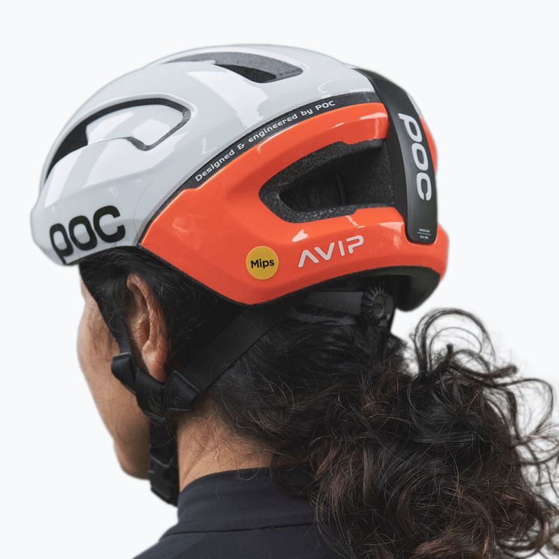 Cască de bicicletă POC Omne Air MIPS fluorescent orange avip 9