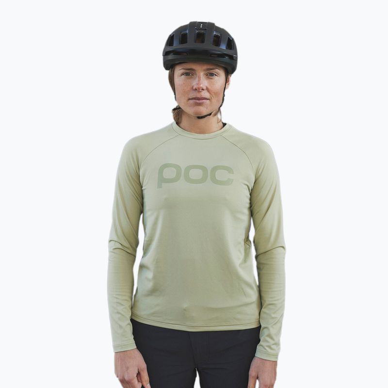 Mâneci lungi de ciclism pentru femei POC Reform Enduro Jersey prehnite green