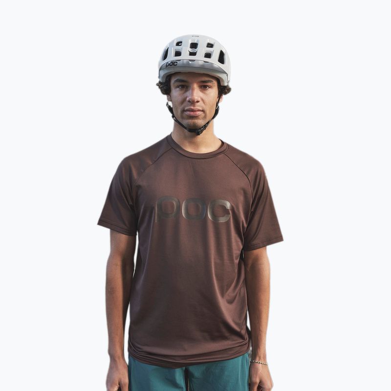 Tricoul de ciclism pentru bărbați POC Reform Enduro Tee axinite brown