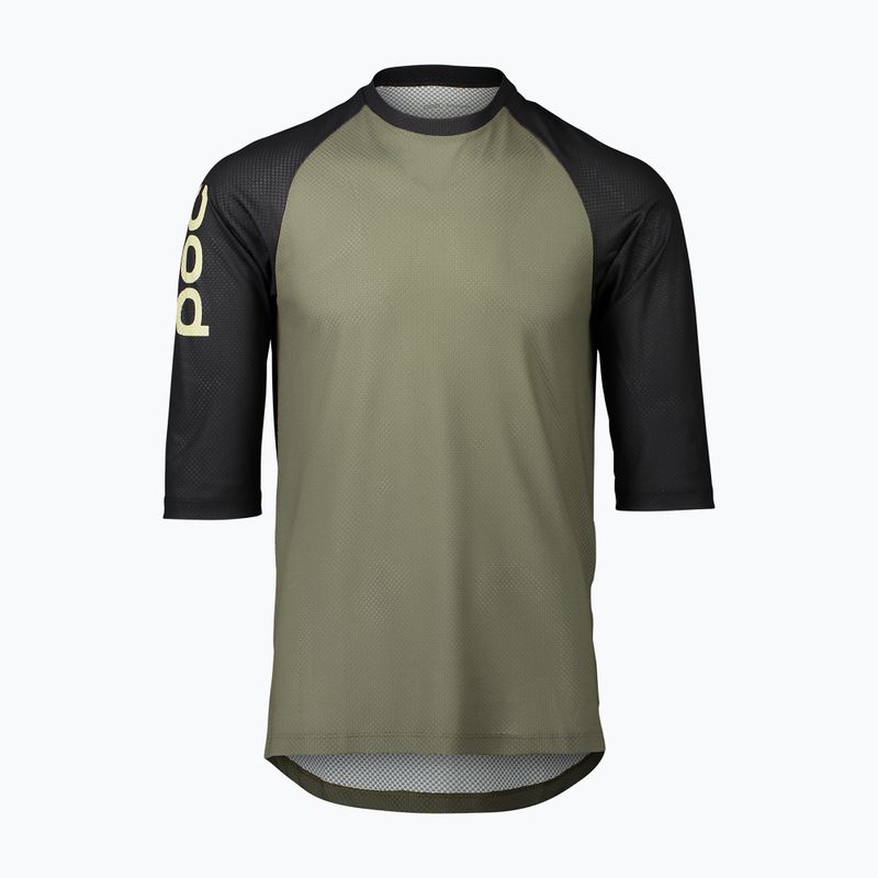 Tricoul de ciclism pentru bărbați POC MTB Pure 3/4 epidote green/uranium black