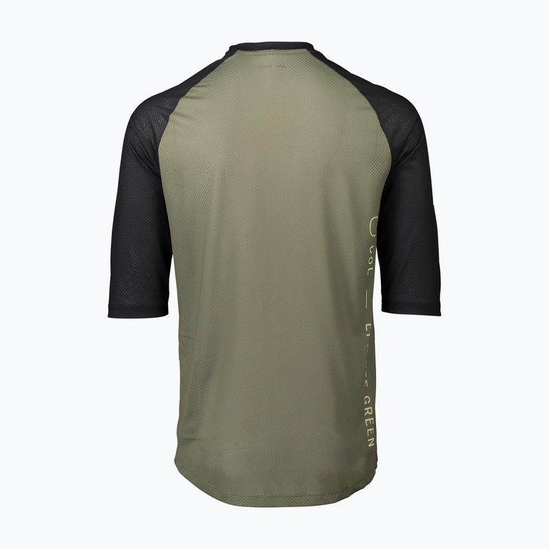 Tricoul de ciclism pentru bărbați POC MTB Pure 3/4 epidote green/uranium black 2