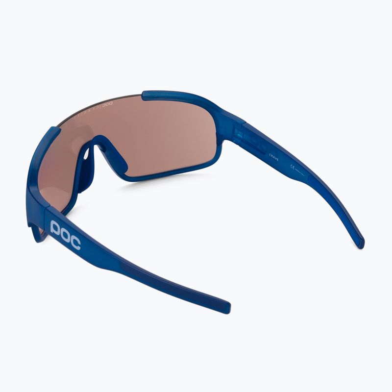 Ochelari de protecție pentru bicicletă POC Crave opal blue translucent/clarity trail silver 2