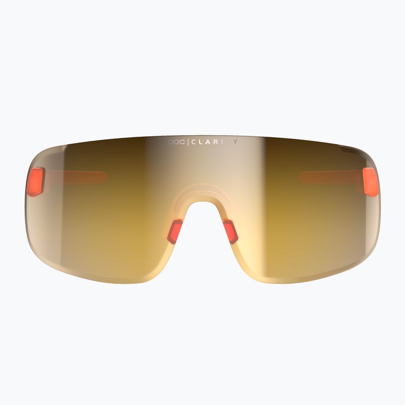 Ochelari de protecție pentru bicicletă POC Elicit fluorescent orange translucent/clarity road gold 2