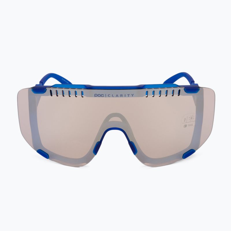 Ochelari de protecție pentru bicicletă POC Devour opal blue translucent/clarity trail silver 4
