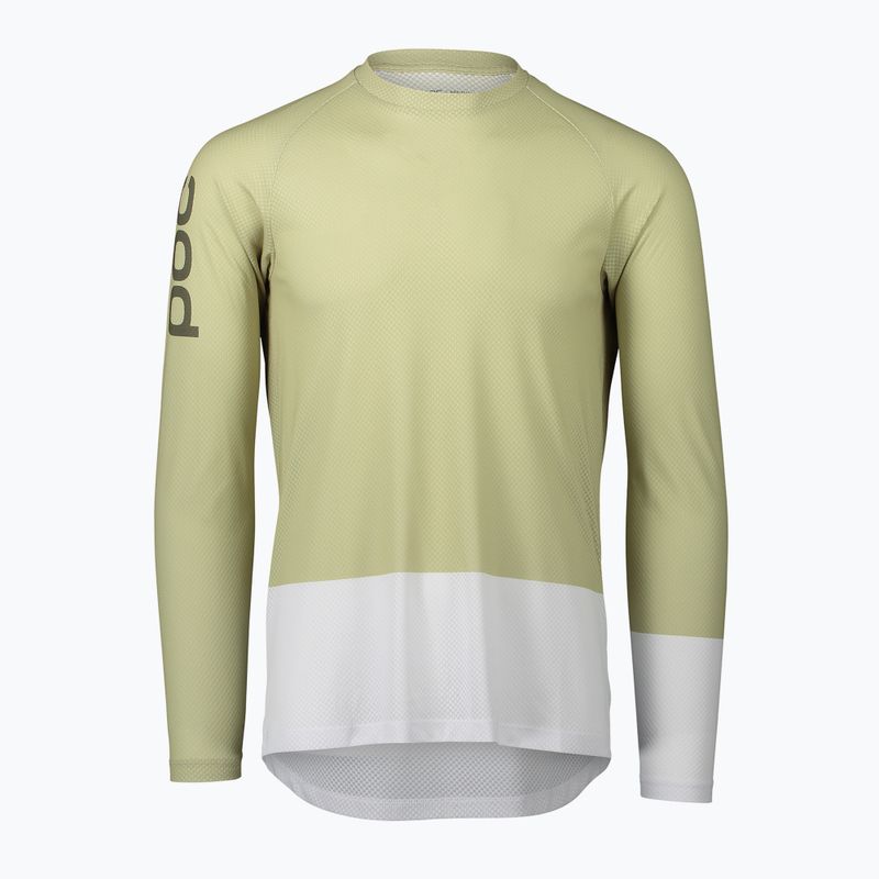 Longsleeve de ciclism pentru bărbați POC MTB Pure prehnite green/hydrogen white