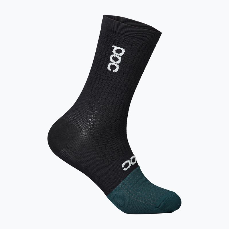 Șosete de ciclism POC Flair Mid uranium black/dioptase blue 4