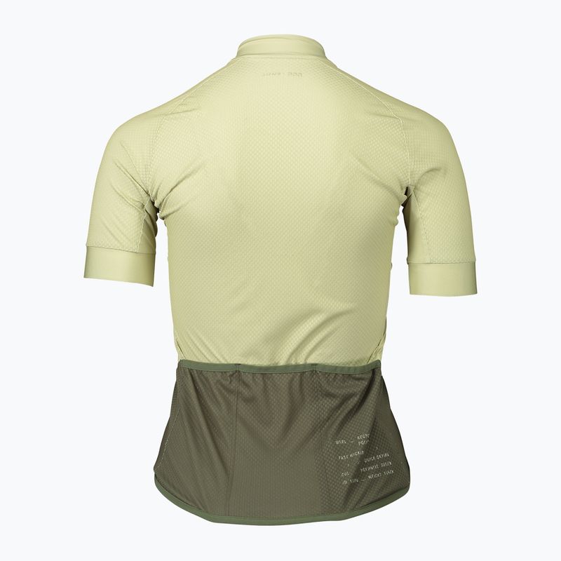 Tricoul de ciclism pentru femei POC Essential Road Logo prehnite green/epidote green 6