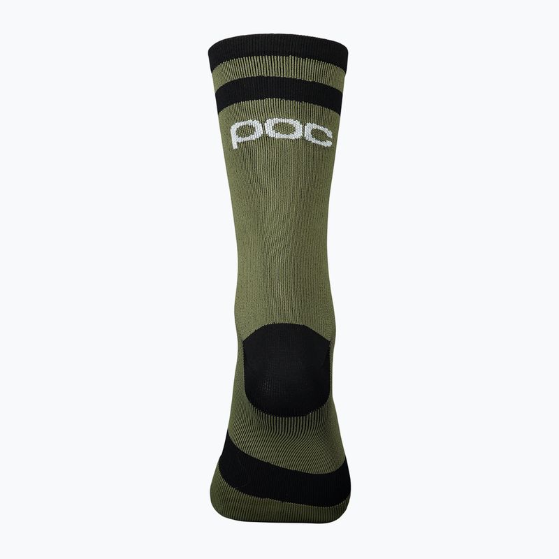 Șosete de ciclism POC Lure MTB Long epidote green/uranium black 2