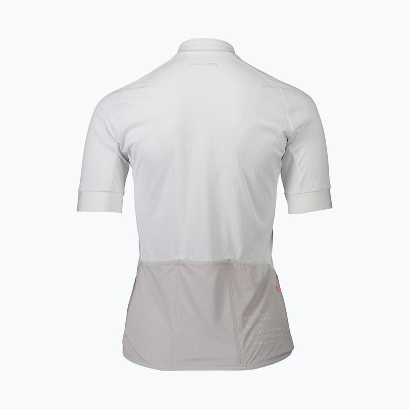 Tricoul de ciclism pentru femei POC Essential Road Logo hydrogen white/granite grey 6
