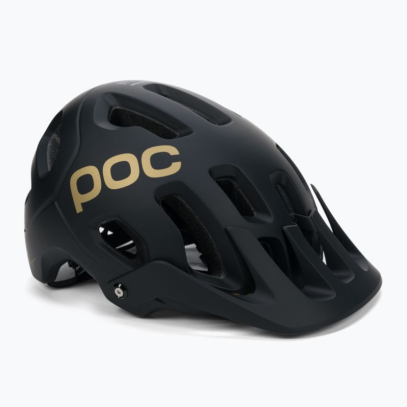 Cască de bicicletă POC Tectal Fabio Ed. uranium black matt/gold