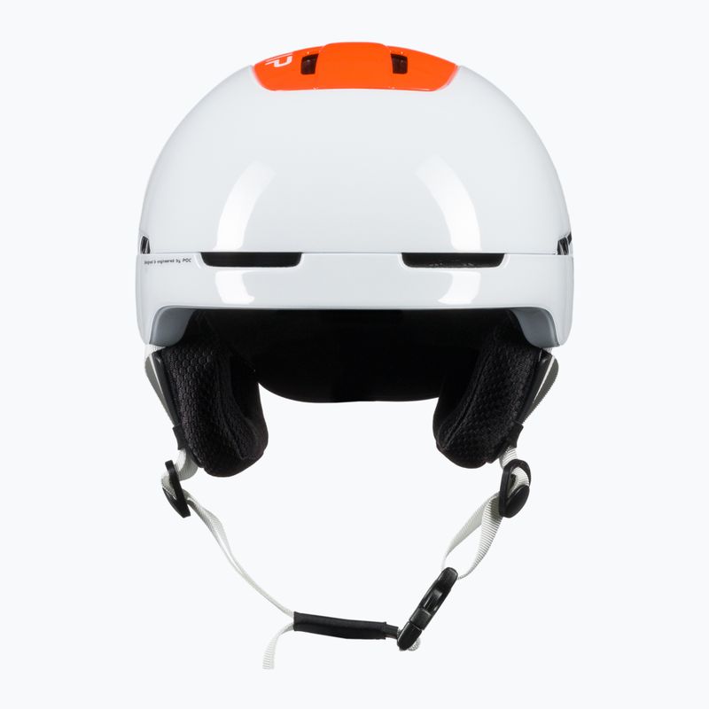 Cască de schi POC Obex BC MIPS hydrogen white/fluorescent orange avip 2