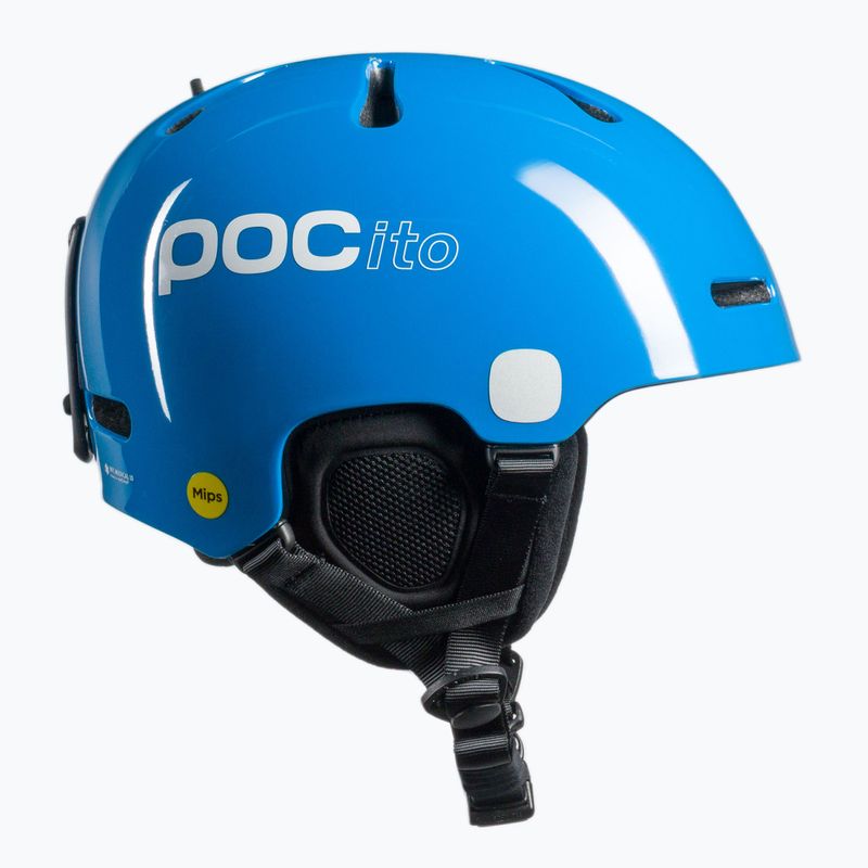 Căști de schi pentru copii POC POCito Fornix MIPS fluorescent blue 4