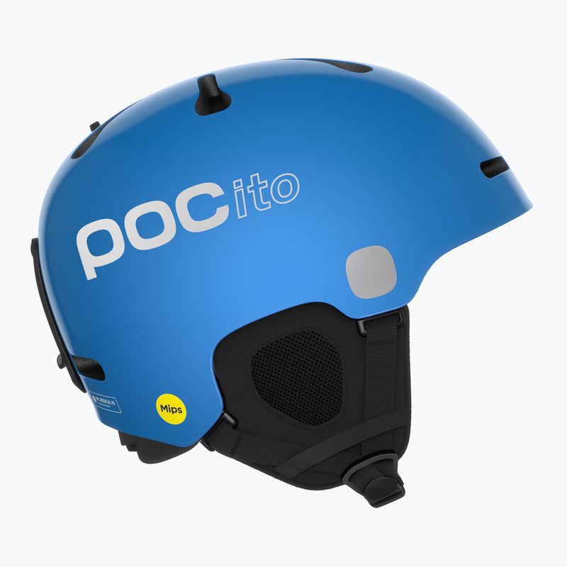 Căști de schi pentru copii POC POCito Fornix MIPS fluorescent blue 11