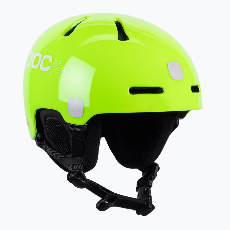 Căști de schi pentru copii POC POCito Fornix MIPS fluorescent yellow/green