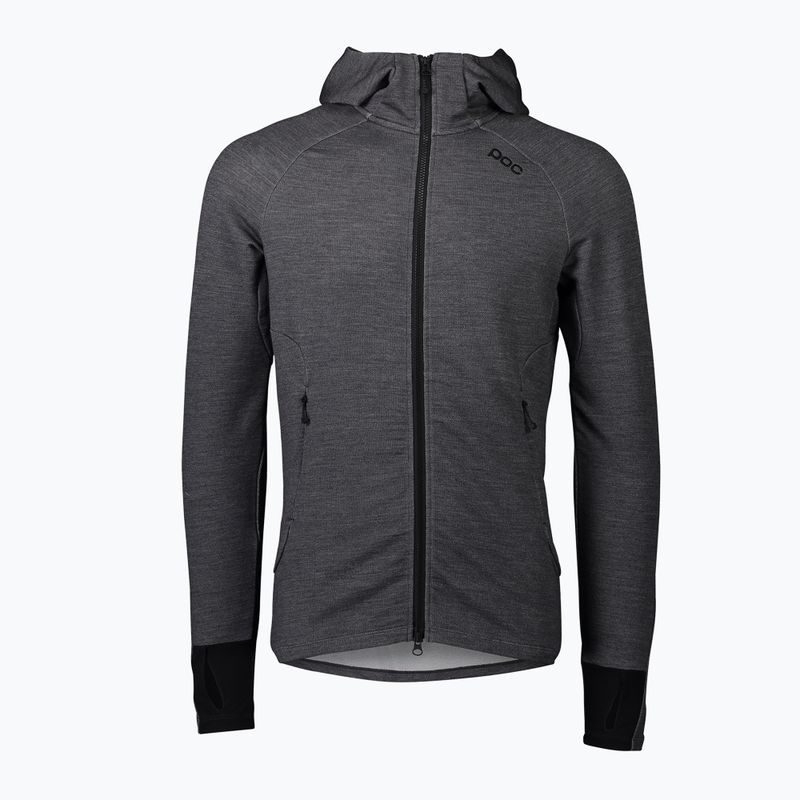 Tricou de trekking pentru bărbați POC Merino Zip Hood sylvanite grey melange 5