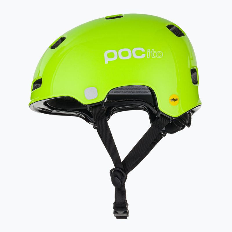 Cască de bicicletă pentru copii POC Pocito Crane MIPS galben/verde fluorescent 5