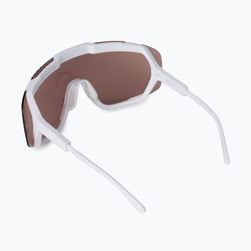 Ochelari de protecție pentru bicicletă POC Devour hydrogen white/clarity trail silver 3