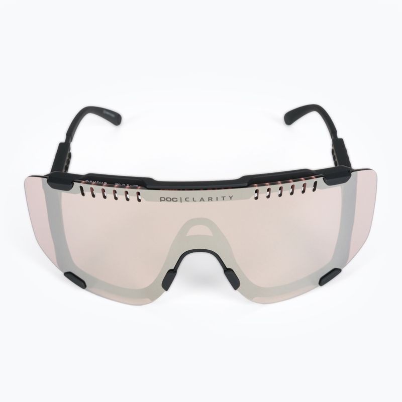 Ochelari de protecție pentru bicicletă POC Devour uranium black/clarity trail silver 3