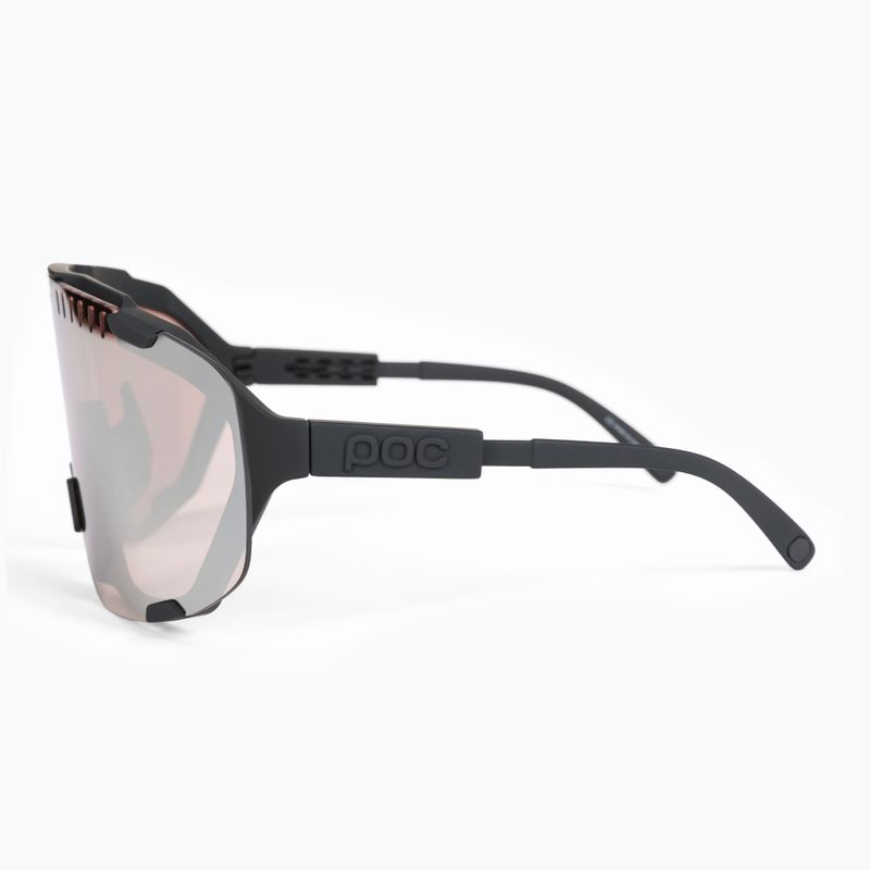Ochelari de protecție pentru bicicletă POC Devour uranium black/clarity trail silver 4