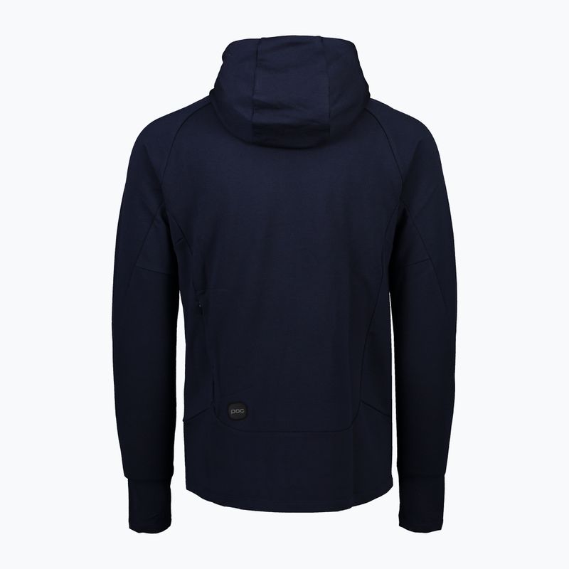 Tricou de trekking pentru bărbați POC Merino Zip Hood turmaline navy 2