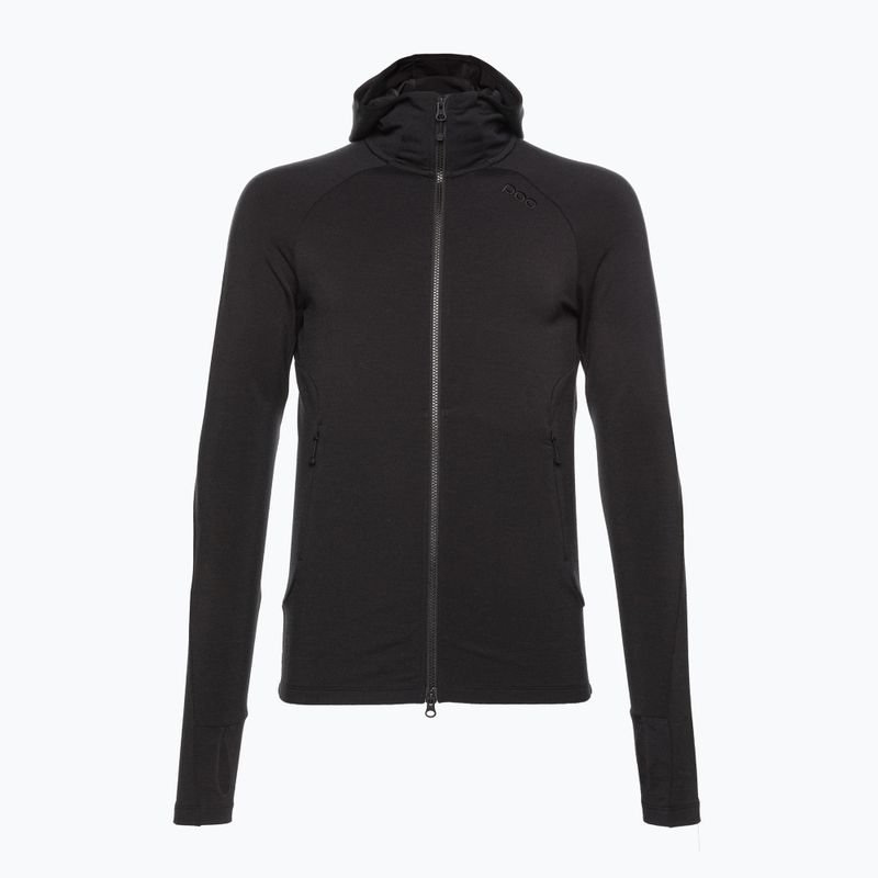 Tricou de trekking pentru bărbați POC Merino Zip Hood uranium black 2