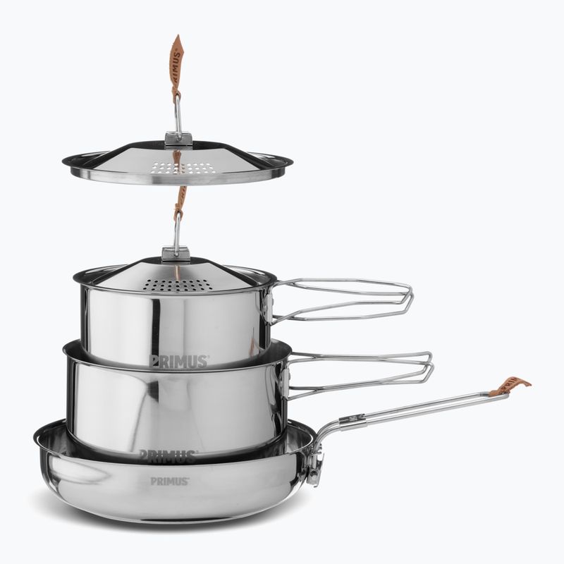 Set de oale Primus CampFire Cookset 1 l + 1,8 l + patelnia