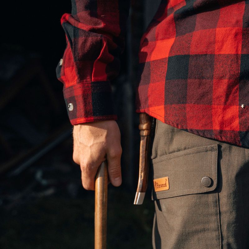 Cămașă pentru bărbați Pinewood Lumbo red/black 4