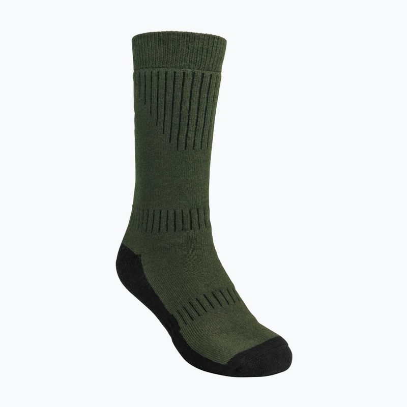 Șosete de trekking pentru bărbați Pinewood Drytex Sock Middle green/d.brown