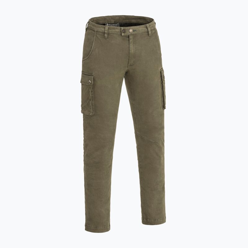 Pantaloni de trekking pentru bărbați Pinewood Värnamo Serengeti h.olive