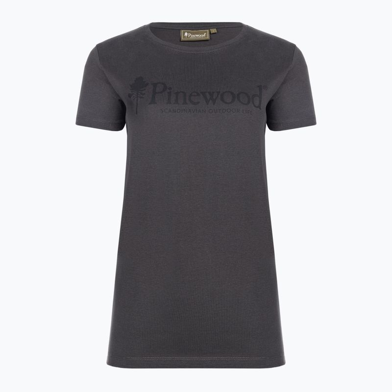 Tricou pentru femei Pinewood Outdoor Life dark anthracite