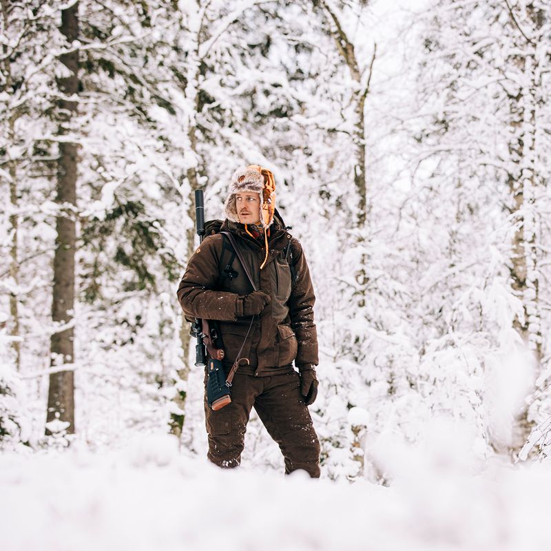 Geacă izolată pentru bărbați Pinewood Abisko Småland 2.0 suede brown 8