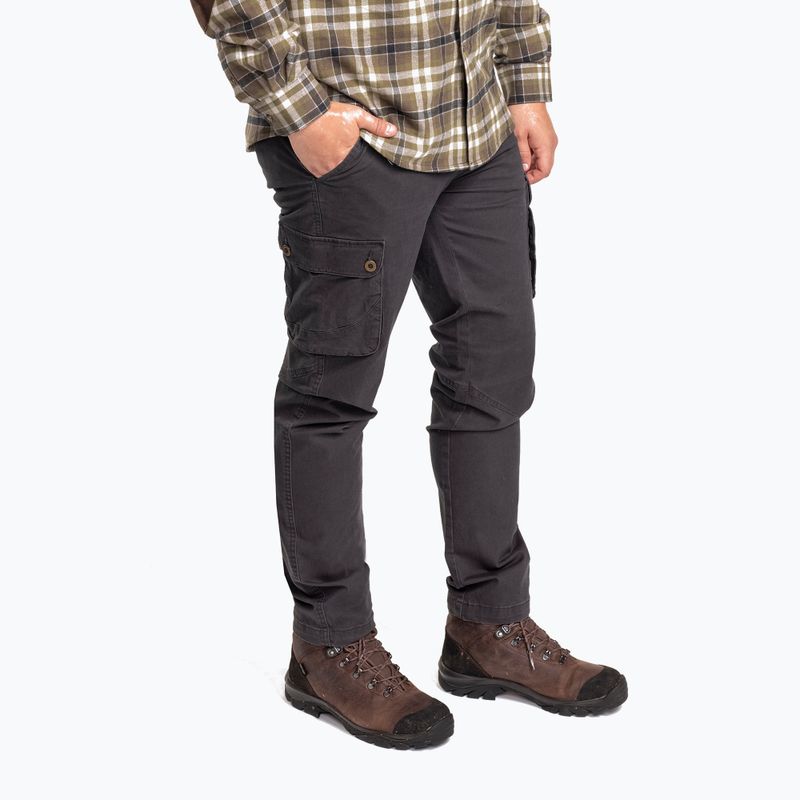 Pantaloni de trekking pentru bărbați Pinewood Värnamo Serengeti d.anthracite
