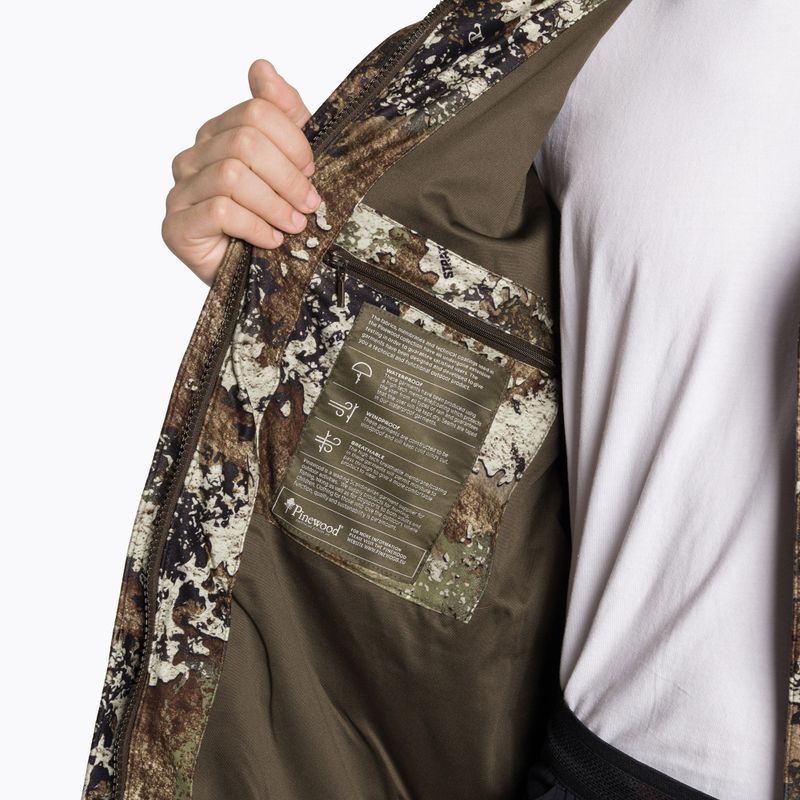 Geacă softshell pentru bărbați Pinewood Smaland Light Camou strata/suede brown 9