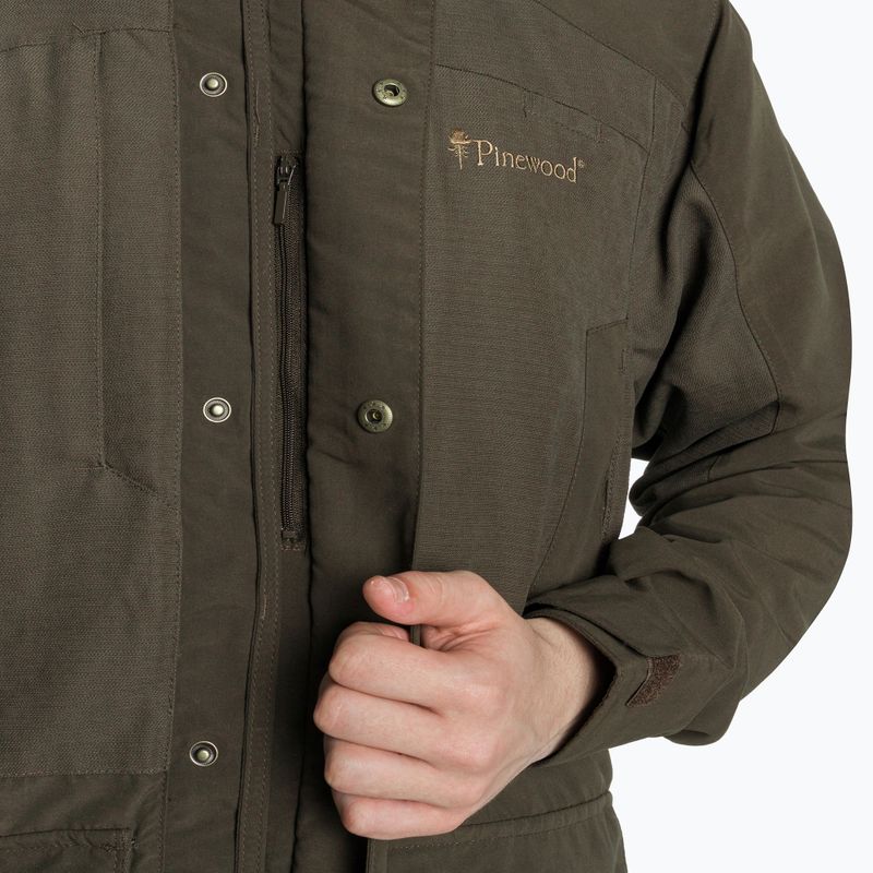 Geacă softshell pentru bărbați Pinewood Smaland Light suede brown 5