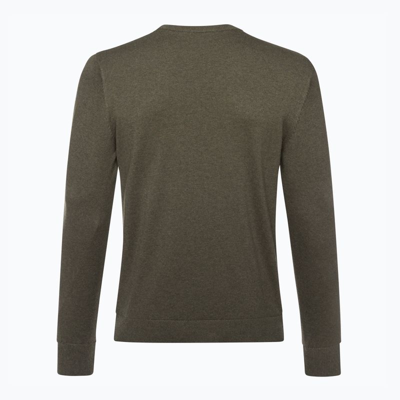 Bluză de trekking pentru bărbați Pinewood Varnamo Crewneck Knitted green mel 2