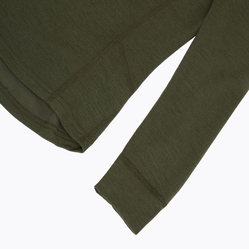 Bluză termoactivă pentru bărbați Pinewood Abisko Merino Base Layer Half Zip d.mossgreen 4