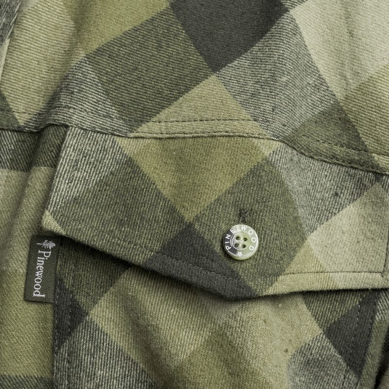 Tricou pentru bărbați Pinewood Lumbo olive/suede brown 4