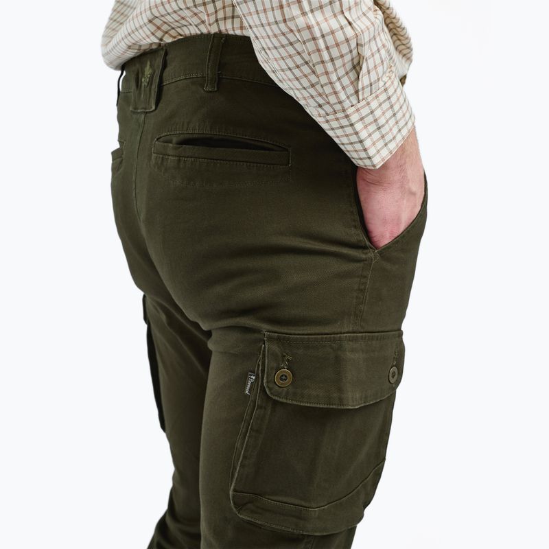 Pantaloni de trekking pentru bărbați Pinewood Värnamo Serengeti moss green 3