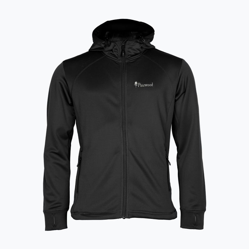 Bărbați Pinewood Finnveden Hoodie trekking hanorac negru 2