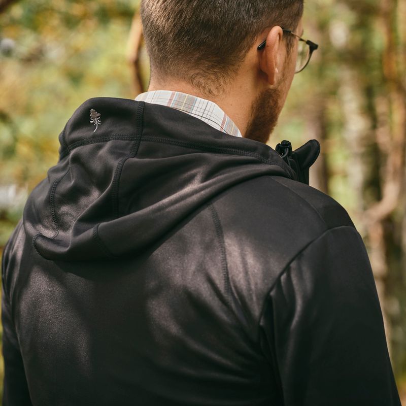 Bărbați Pinewood Finnveden Hoodie trekking hanorac negru 5