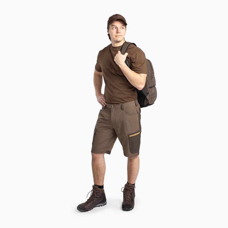 Pantaloni scurți de trekking pentru bărbați Pinewood Finnveden Trail Hybrid earthbrown/d.olive pentru bărbați 2