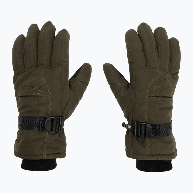 Mănuși de trekking pentru bărbați Pinewood Membrane Glove moss green 2