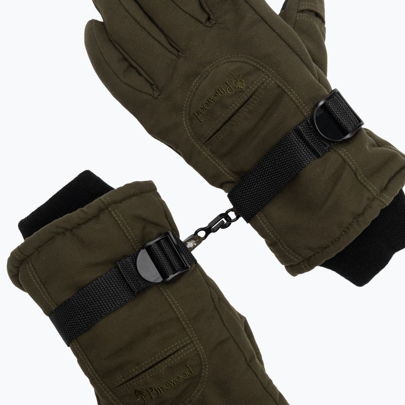 Mănuși de trekking pentru bărbați Pinewood Membrane Glove moss green 4