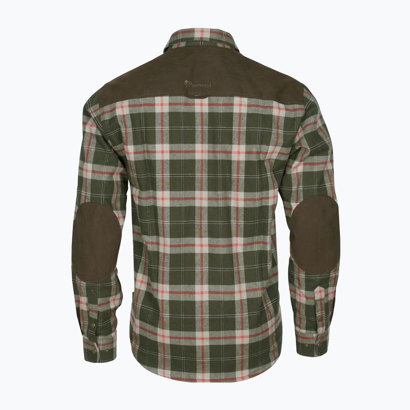 Cămașă pentru bărbați Pinewood Douglas d.green/red 2